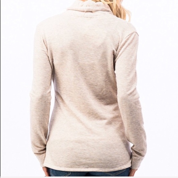 Oatmeal Wrap Jacket - Picture 4 of 4